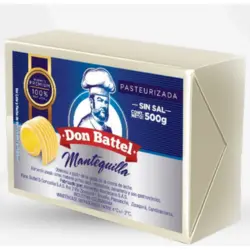 Mantequilla Pasteurizada Sin Sal Don Battel
